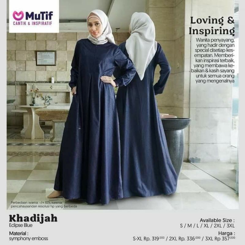 gamis mutif khadijah