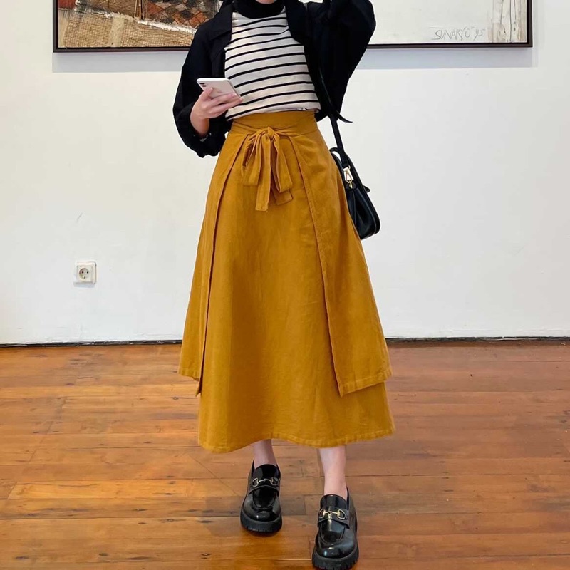 Gemma skirt Safirausman (super murah-leather skirt-skirt-leather)