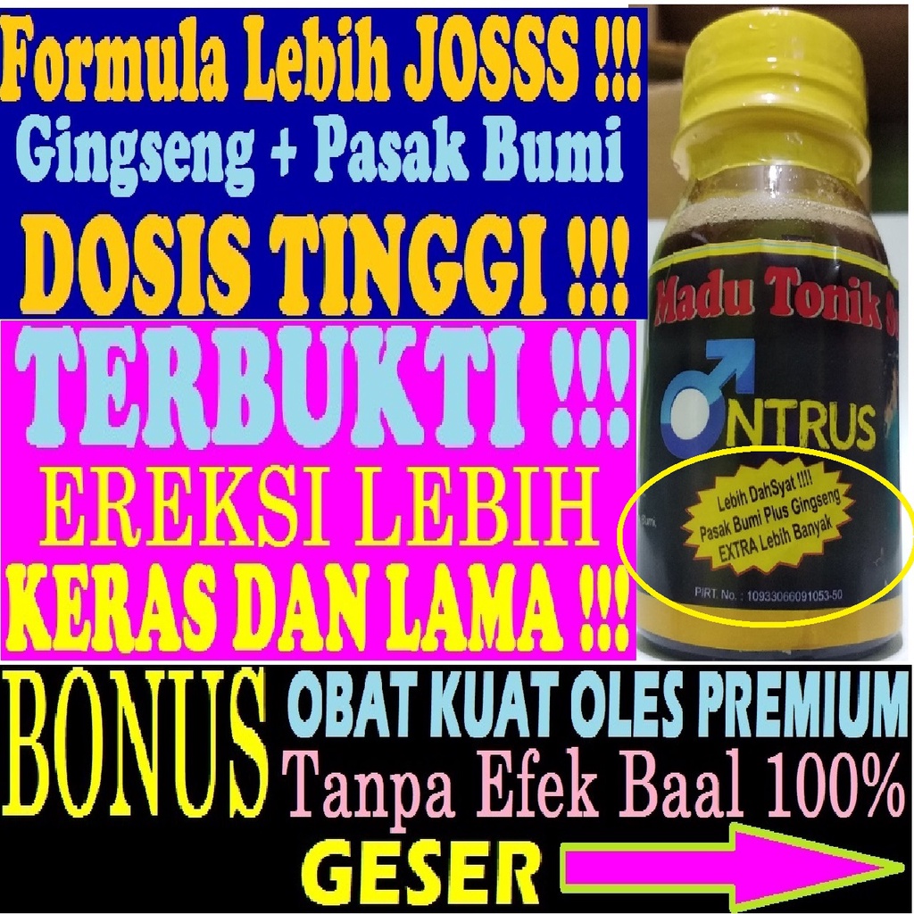 Madu Kuat Pria Tahan Lama Tonik OnTrus Obat Stamina Penguat Ereksi