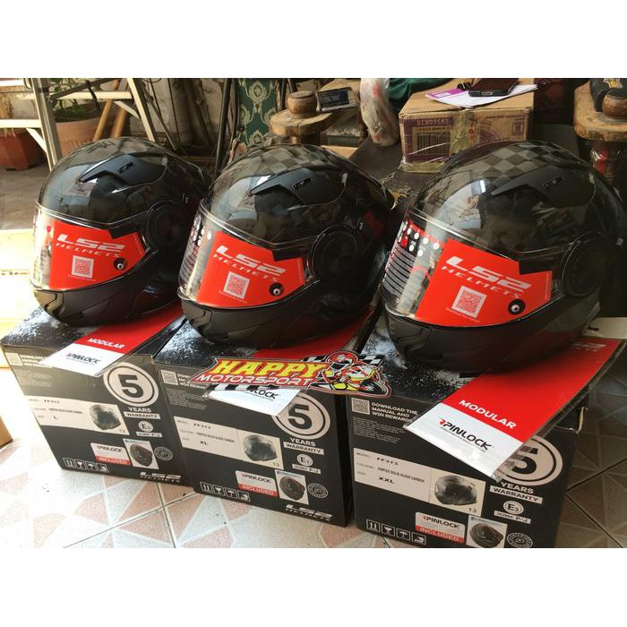 HELM MODULAR LS2 VORTEX CARBON SUPER RINGAN ORI FRANCE SIZE M L XL XXL