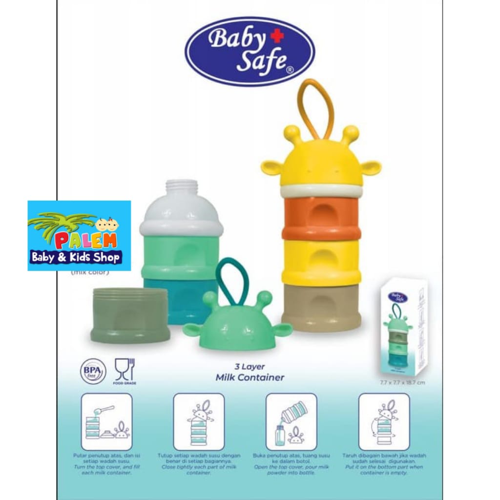 BABY SAFE MC004 MULTI LAYER CONTAINER SUSU 3 SUSUN