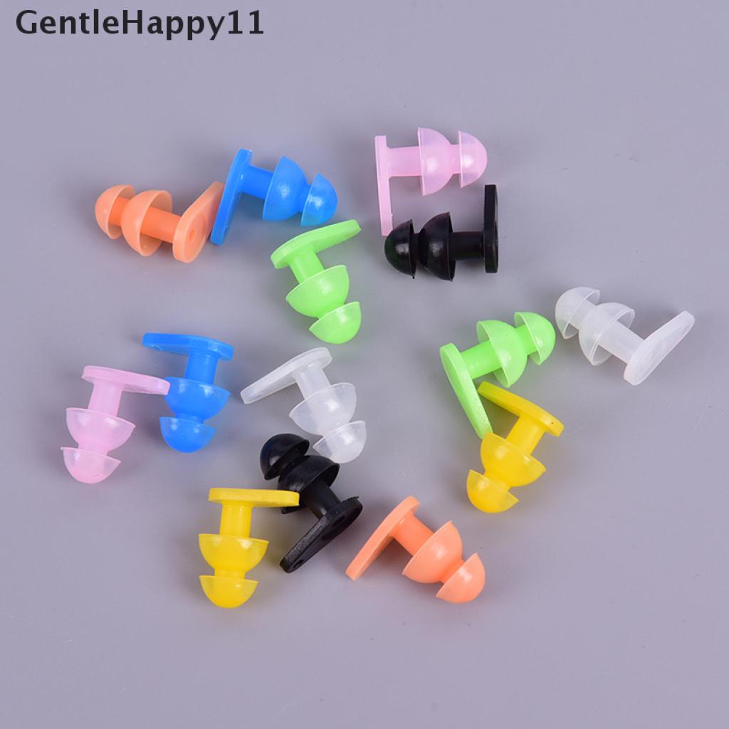 Gentlehappy 1pasang Ear Plugs Silikon Penyumbat Telinga Anti Air Olahraga Air Renang Aksesoris