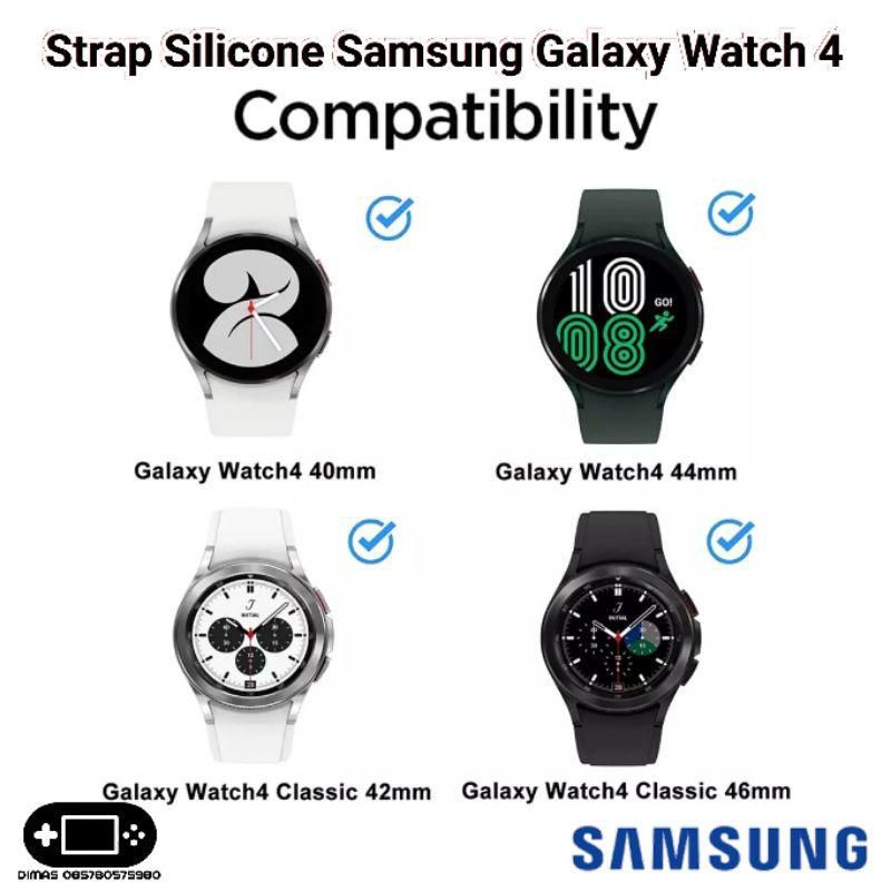 Strap Samsung Galaxy Watch 4 Classic 40mm 42mm 44mm 46mm Tali Jam Rubber Colorful Buckle Model Active