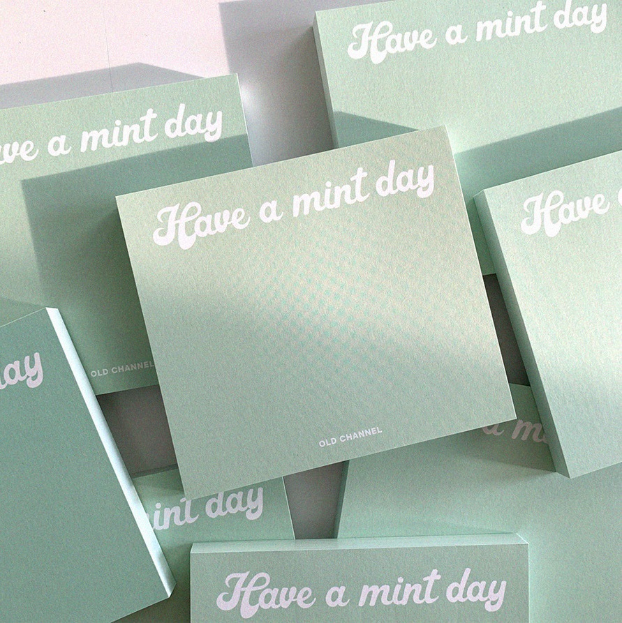 Kertas Memo Sticky Note / Post-It Motif Buah Ceri Hijau Mint Untuk Dekorasi Buku Diary / Scrapbook Diy