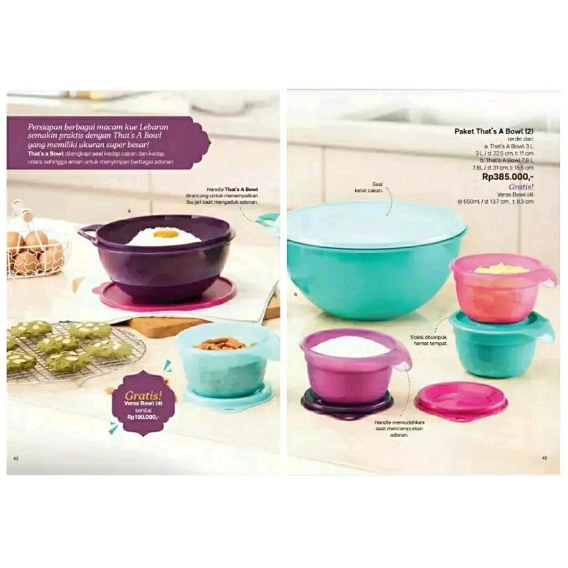 Paket that's A Bowl Tupperware / Thats a bowl / thats bowl / bowl tupperware