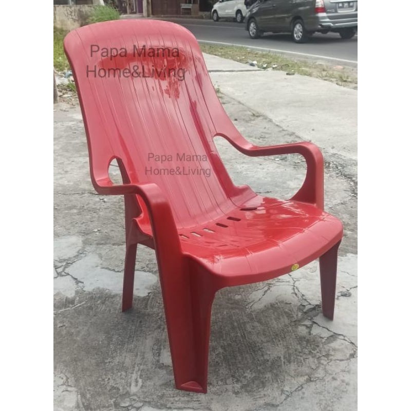 Kursi Santai Plastik - Kursi Plastik Murah Sandaran Tinggi - Medan - Kursi Malas