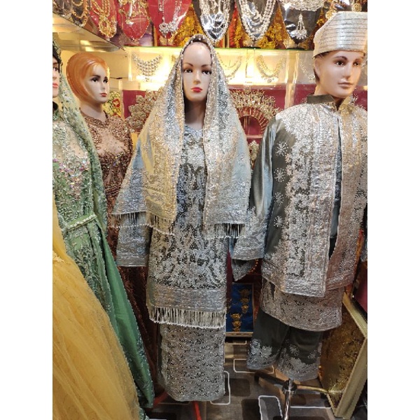 baju koto gadang populer warna abu abu silver