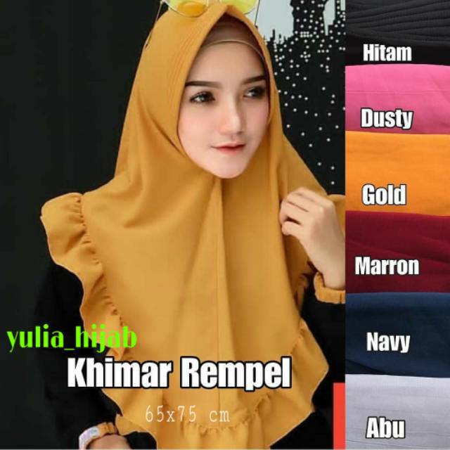 Jilbab Instan Najma 1 Slup Praktis Model Cantik Instant Pad Anti Tembem Antem