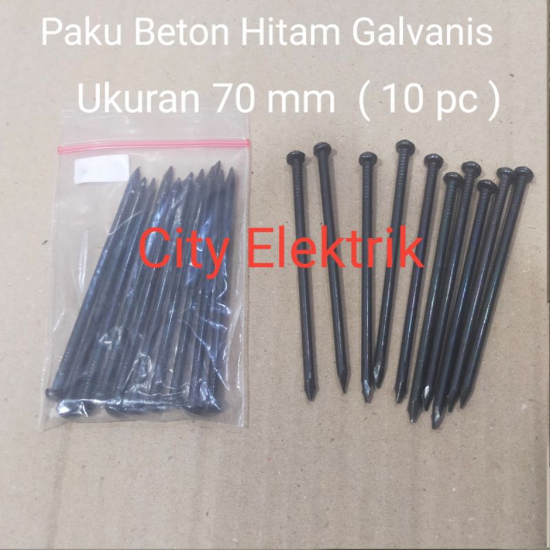 Paku Beton Hitam Galvanis / Paku Tembok