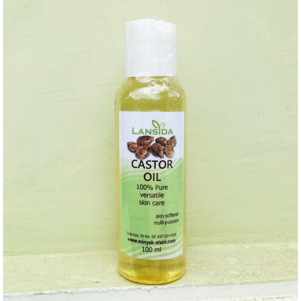 Pure Castor Oil 100 ml Minyak Biji Jarak Murni Cold Pressed Ricinus communis Hexane Free