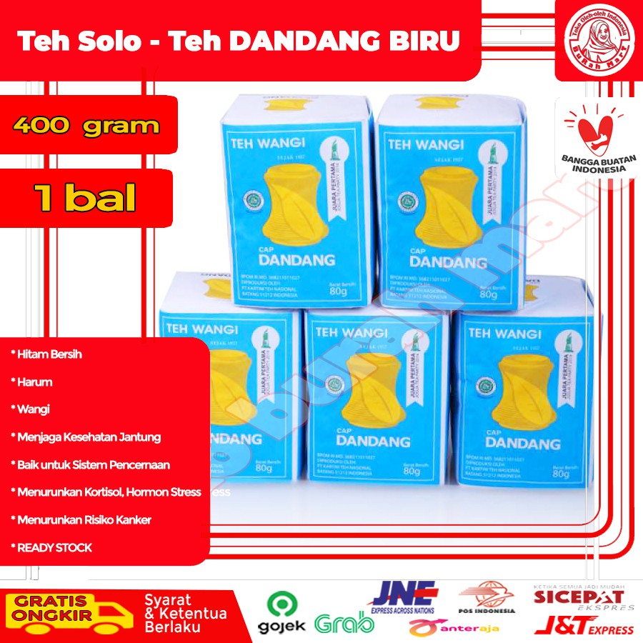 

Teh Indonesia - Dandang BIRU 40gr Tubruk Indonesian Jasmine Tea 1 bal