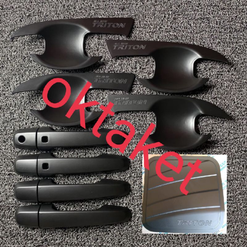 paket outer handle tank cover all new Triton 2019-2021 hitam