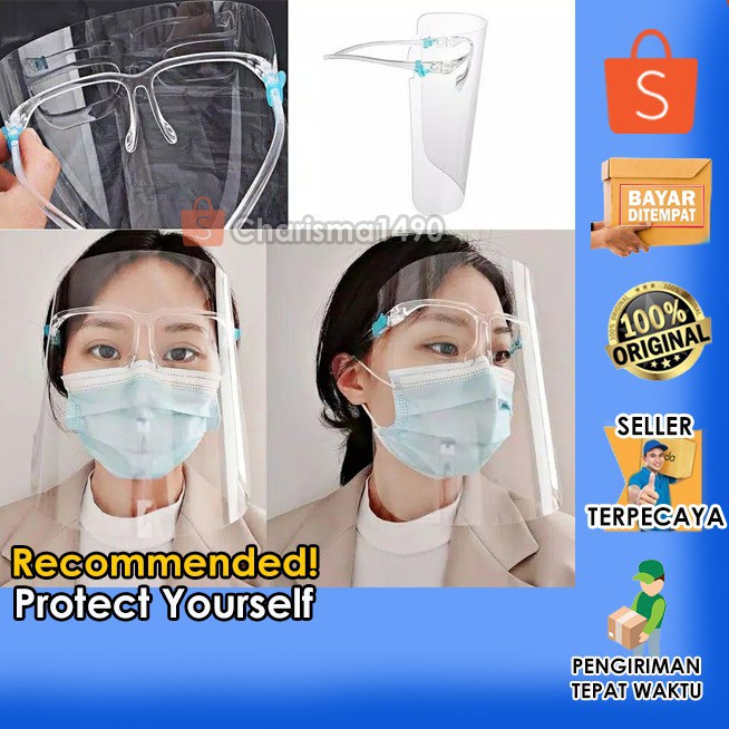 Face Shield Kacamata | Face Shield Frame | Kacamata Pelindung Wajah | Frame Pelindung Wajah