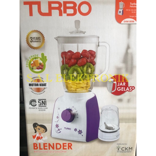 Blender Turbo Kaca 8098