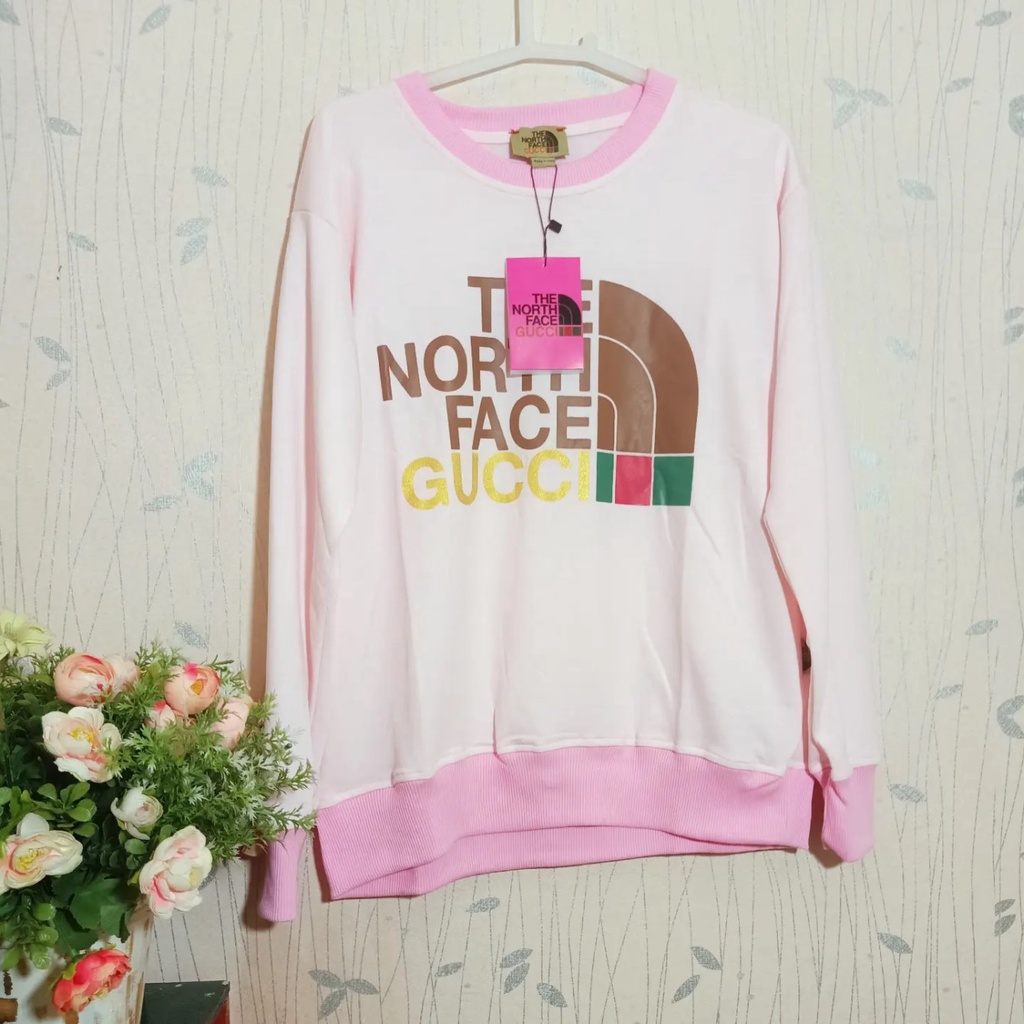 SWEATER BRANDED TNF X GUCCI CREWNECK