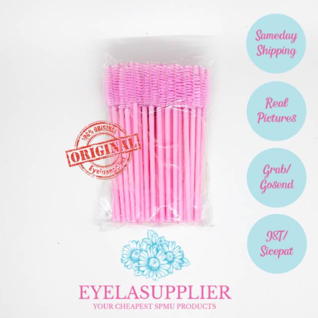 50 pcs mascara wand  sisir bulu mata disposal