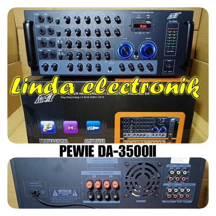amplifier PEWIE DA 3500II profesional pewie da3500ii da 3500 ii
