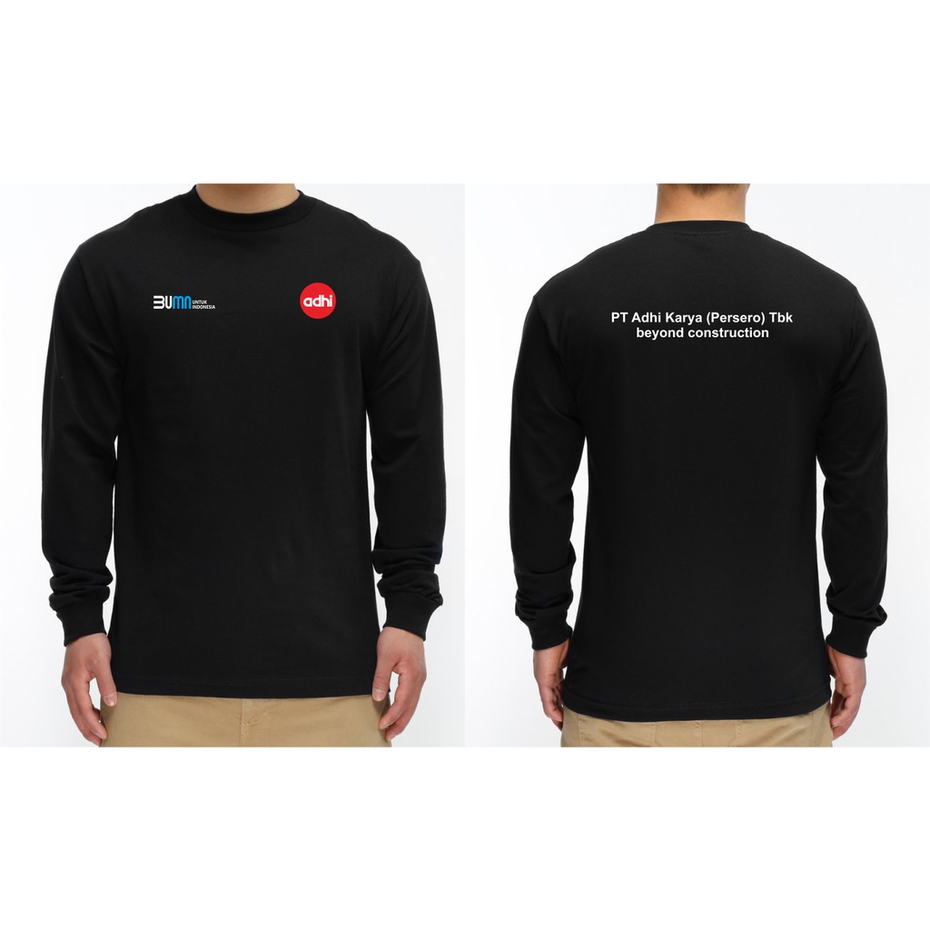 T-SHIRT KAOS BUMN ADHI KARYA LENGAN PANJANG