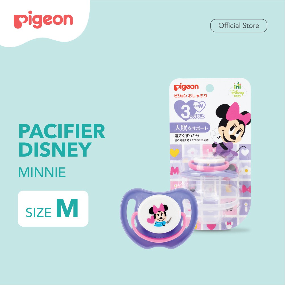 Empeng Bayi PIGEON Silicone Pacifier Minnie Size M