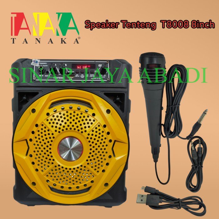 spiker portebel SPEAKER PORTABLE TANAKA T8008 8 INCH  BLUETOOTH