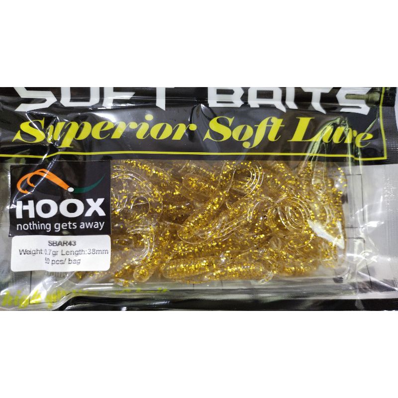 soft lure hoox 38mm