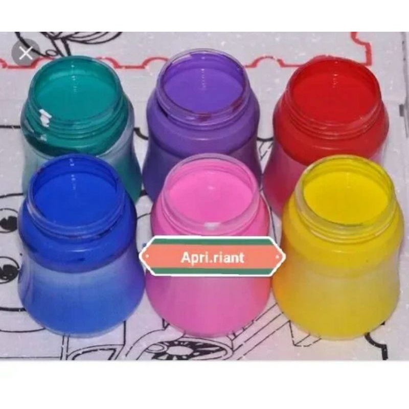 

cat untukewarnai gambar styrofoam ukuran 350 ml