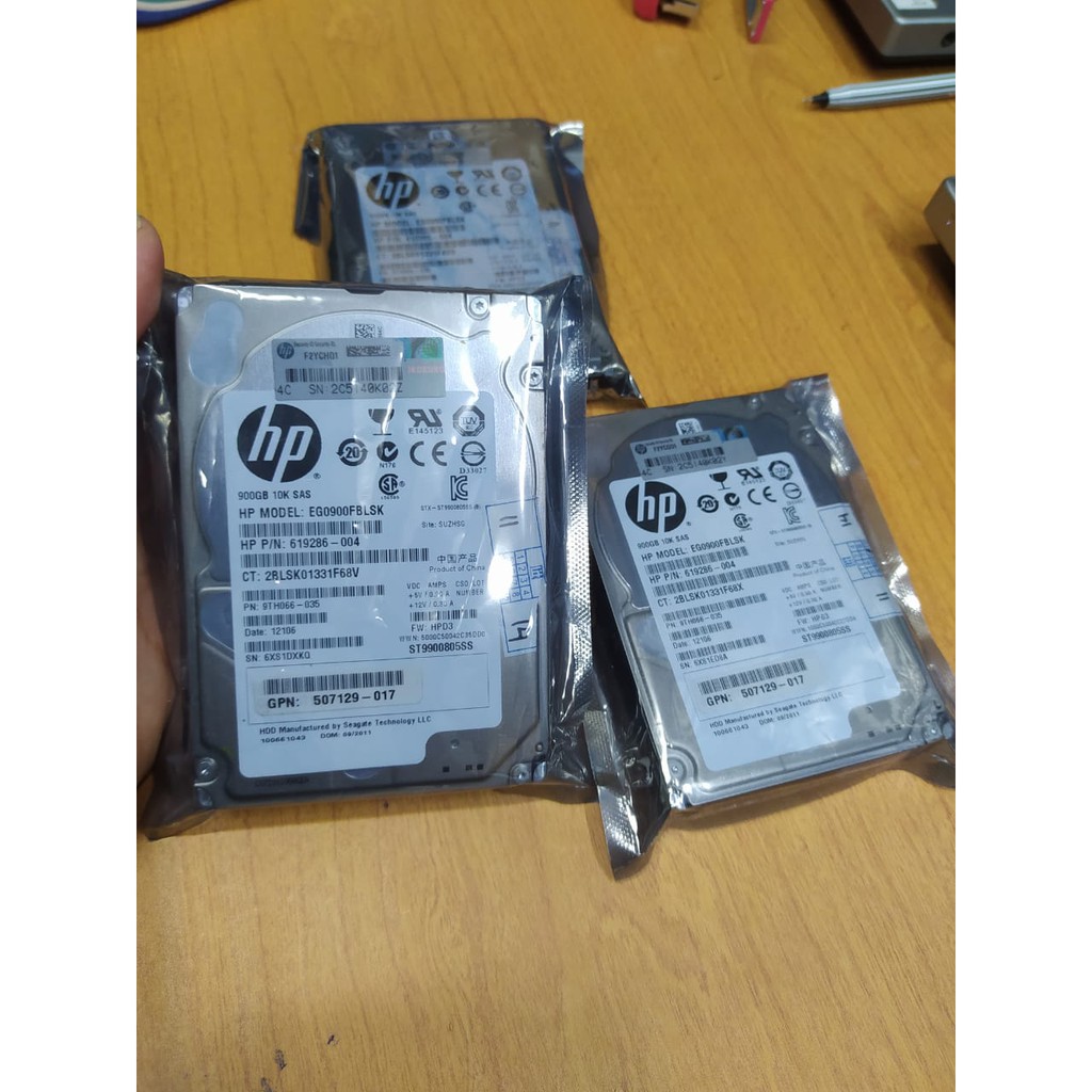 HDD HP 900GB 2.5&quot; SFF 6Gbps SAS 10K 619291-B21 619286-004 619463-001