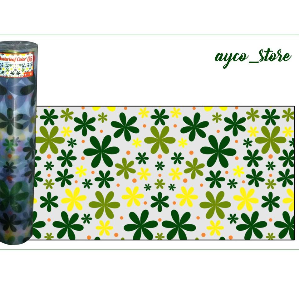 ❀ Fiber Penutup Pelapis Pagar Plastik Motif Bunga ★