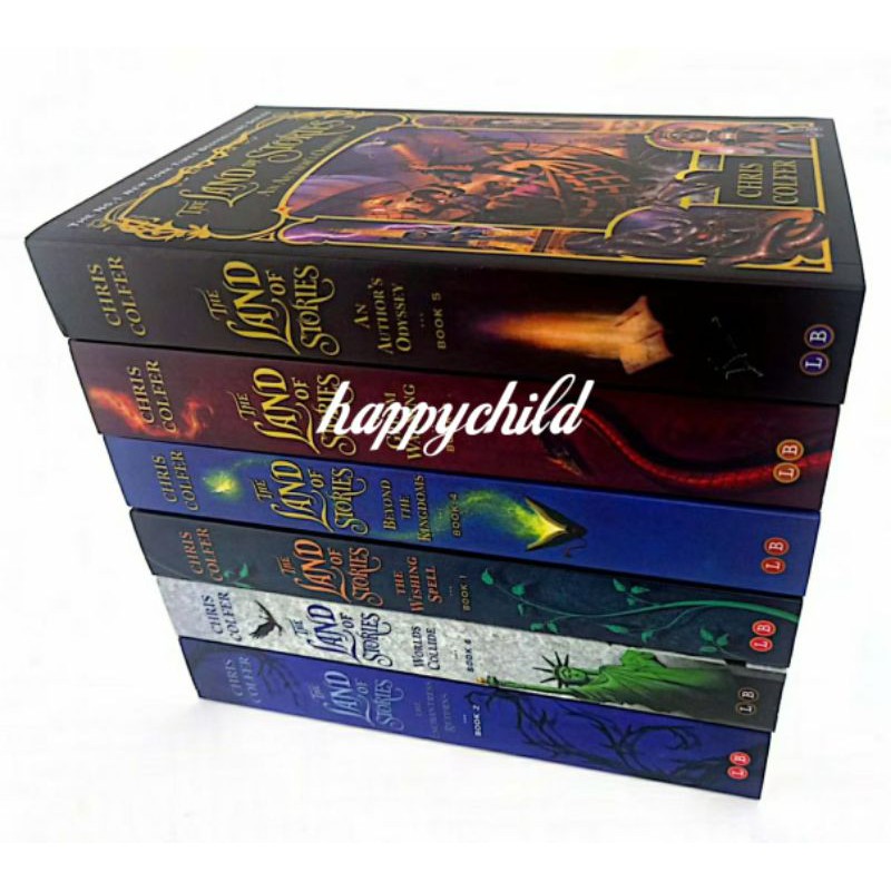 6 books the land of stories  by Chris Colfer uku import/buku anak/happychild