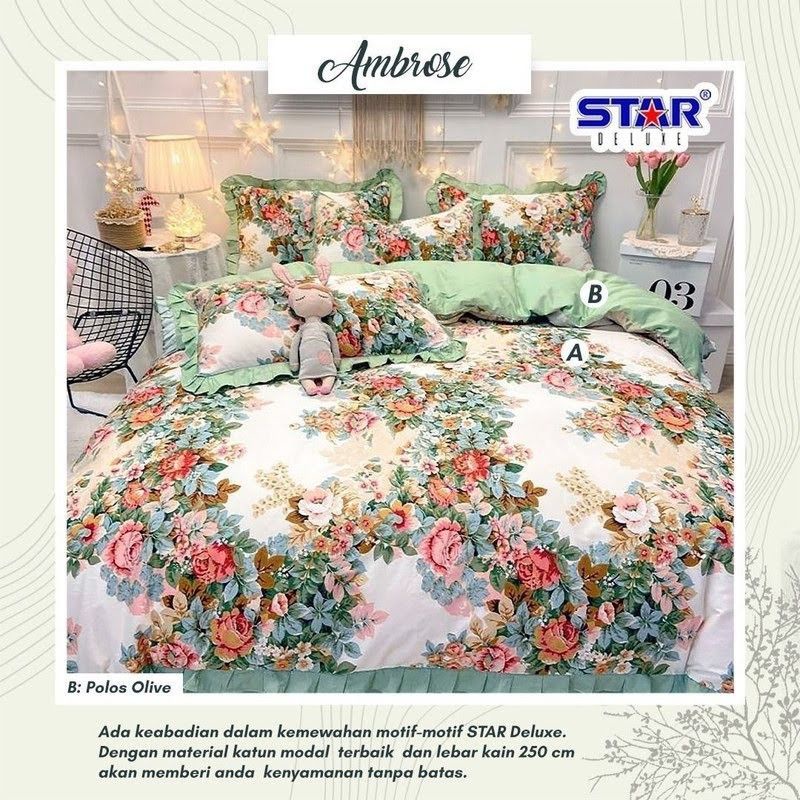 Sprei Katun Star Katun Cvc Motif Ambrose