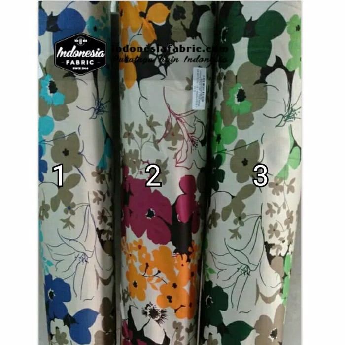 [Toko Kain Grosir] Kain Gamis Kain mukena Kain Katun Jepang ori Tokai motif New Natasha