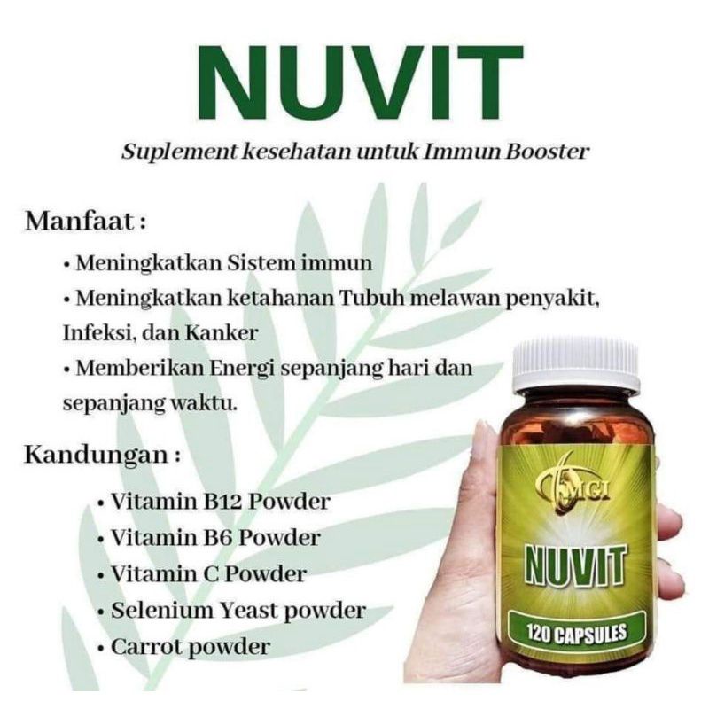 NUVIT MCI, supplement immune booster, anti virus, vitamin daya tahan tubuh