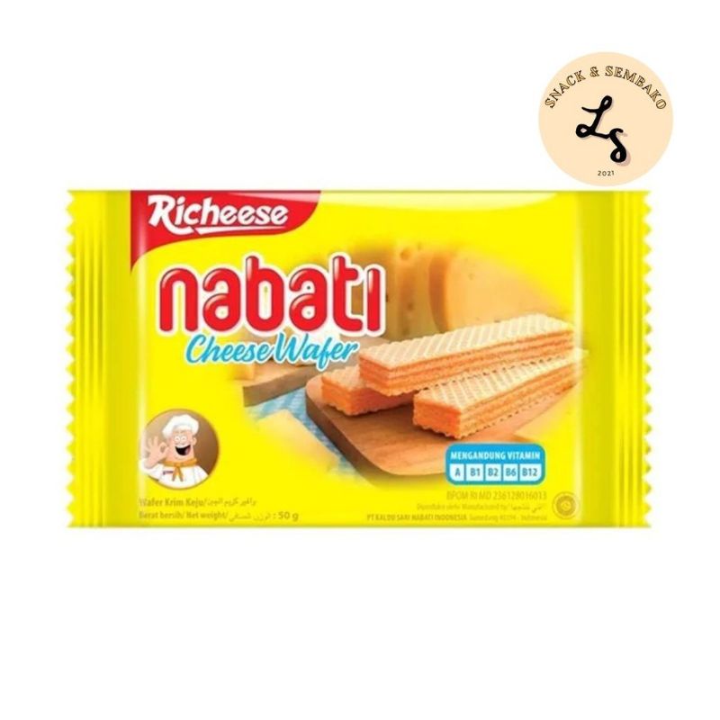 Richeese/Richoco Nabati Wafer 2000 Keju/Coklat - 46gr AYES TOSERBA