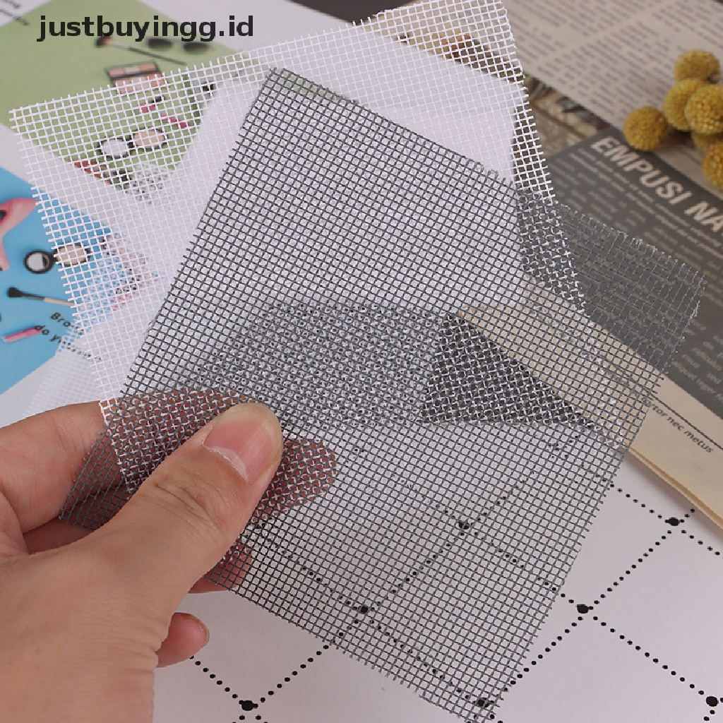 [justbuyingg.id] 25PCS Flower Pot Hole Mesh Pad Bonsai Pot Bottom Grid Mat Bottom Mat Prevent  ID