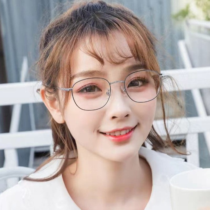 AFM Kacamata Lensa Photocromic  Anti Radiasi Wanita Pria Kacamata Bingkai Titanium