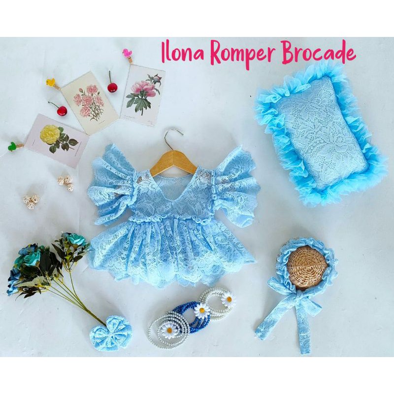 ROMPER ILONA NEWBORN/BAYI/KOSTUM PHOTOSHOOT/KOSTUM NEWBORN/PROPERTI FOTO BAYI