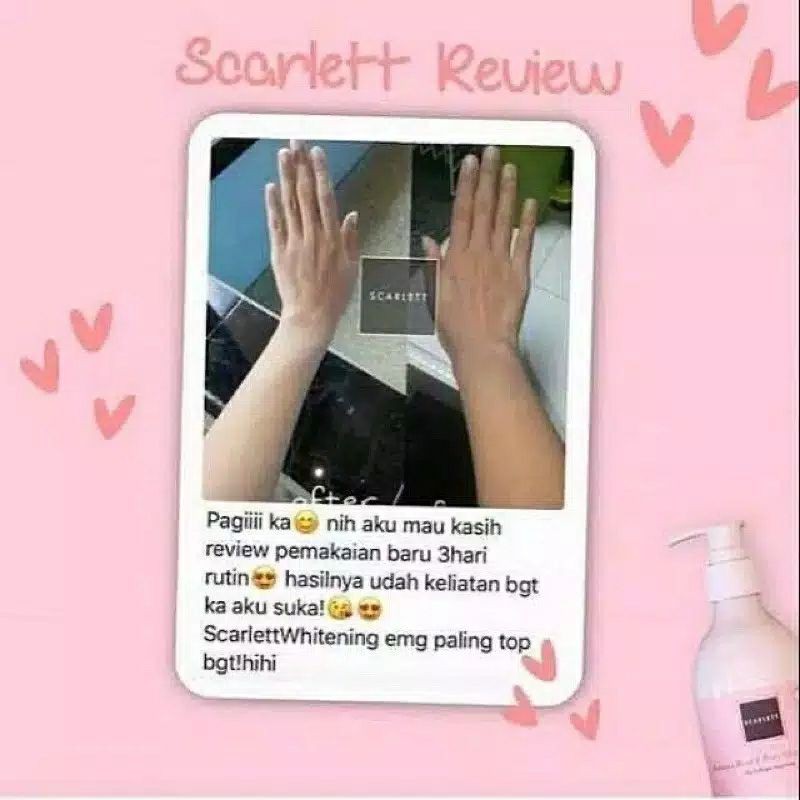 [300ml] Scarlett Whitening Body Lotion Hand Body 300 ml