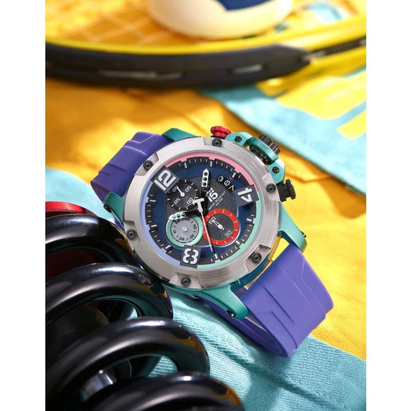 T5H3885G CHRONOGRAPH TANGGAL AKTIF INCLUDE BOX DAN PAPER BAG