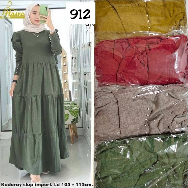 promo fhasion wanita-gamis kaos knite tangan balon mutiara slimfit premium import/termurah/terbaru