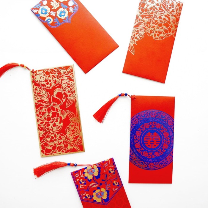 

Menyurat-Surat- Angpao Wedding Nikah Pernikahan Sangjit Amplop Uang Angpau Shuang Si - Motif 1