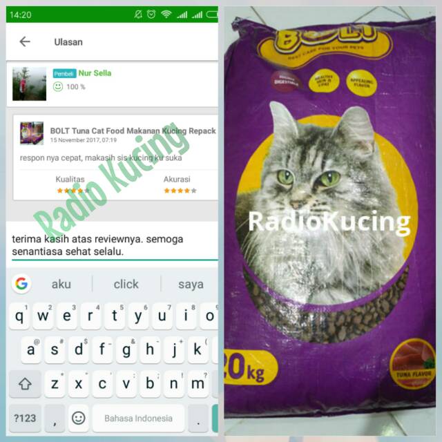 Bolt Tuna Cat Food Makanan Kucing Repack Shopee Indonesia