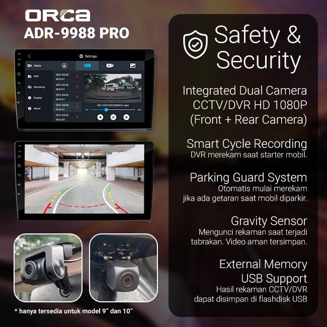 Head Unit Android Auto CarPlay 7 inch ORCA ADR-9988 PRO+ Plus