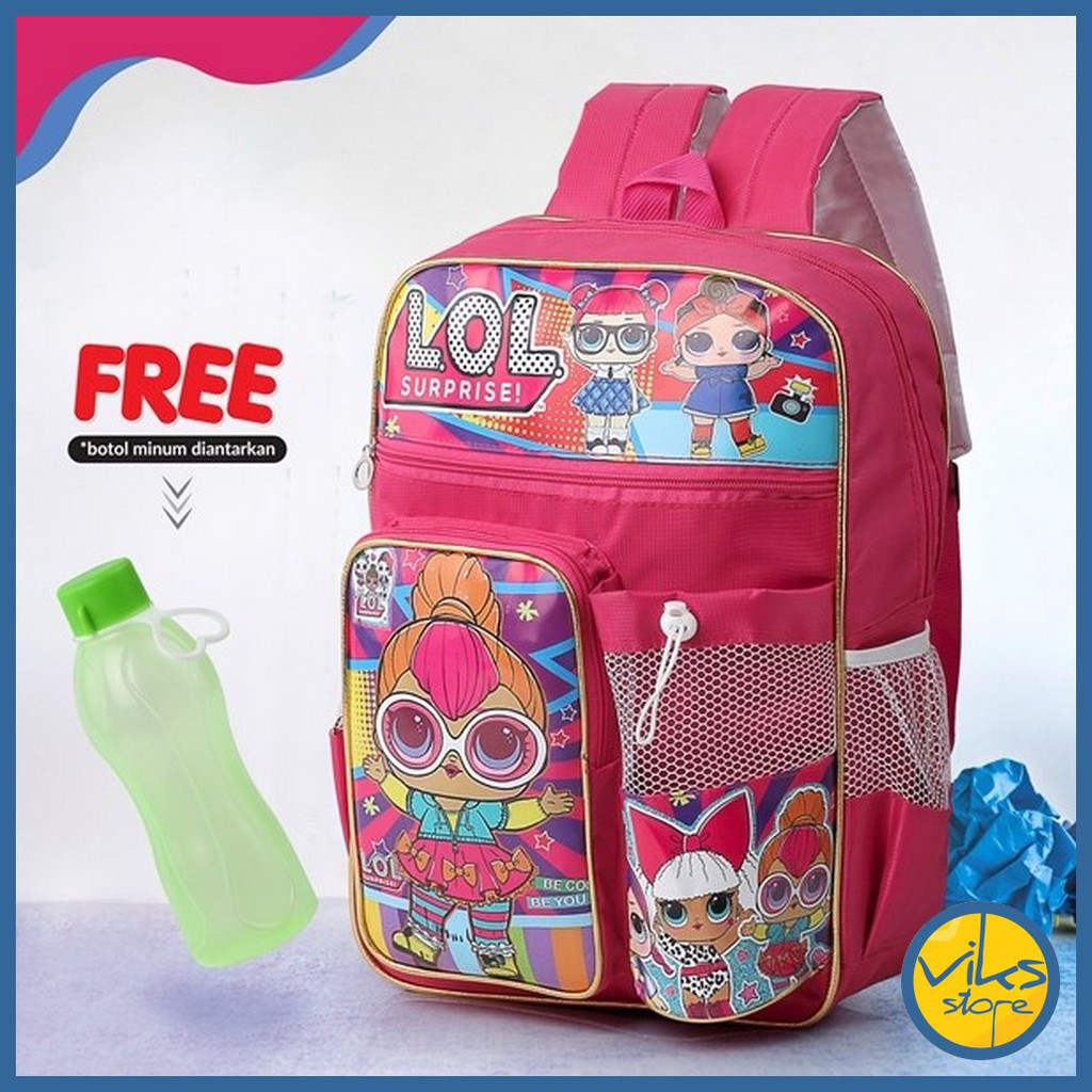 Tas Sekolah Anak Perempuan |Tas Punggung | Tas Ransel | Backpack Premium Quality Infikids Lol