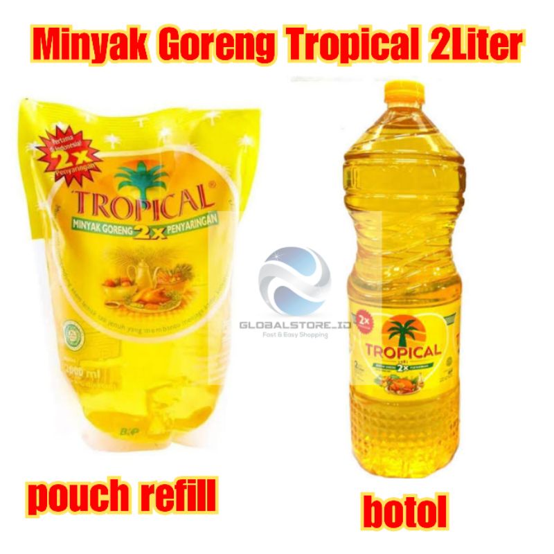 Minyak goreng tropical 2L refill / botol