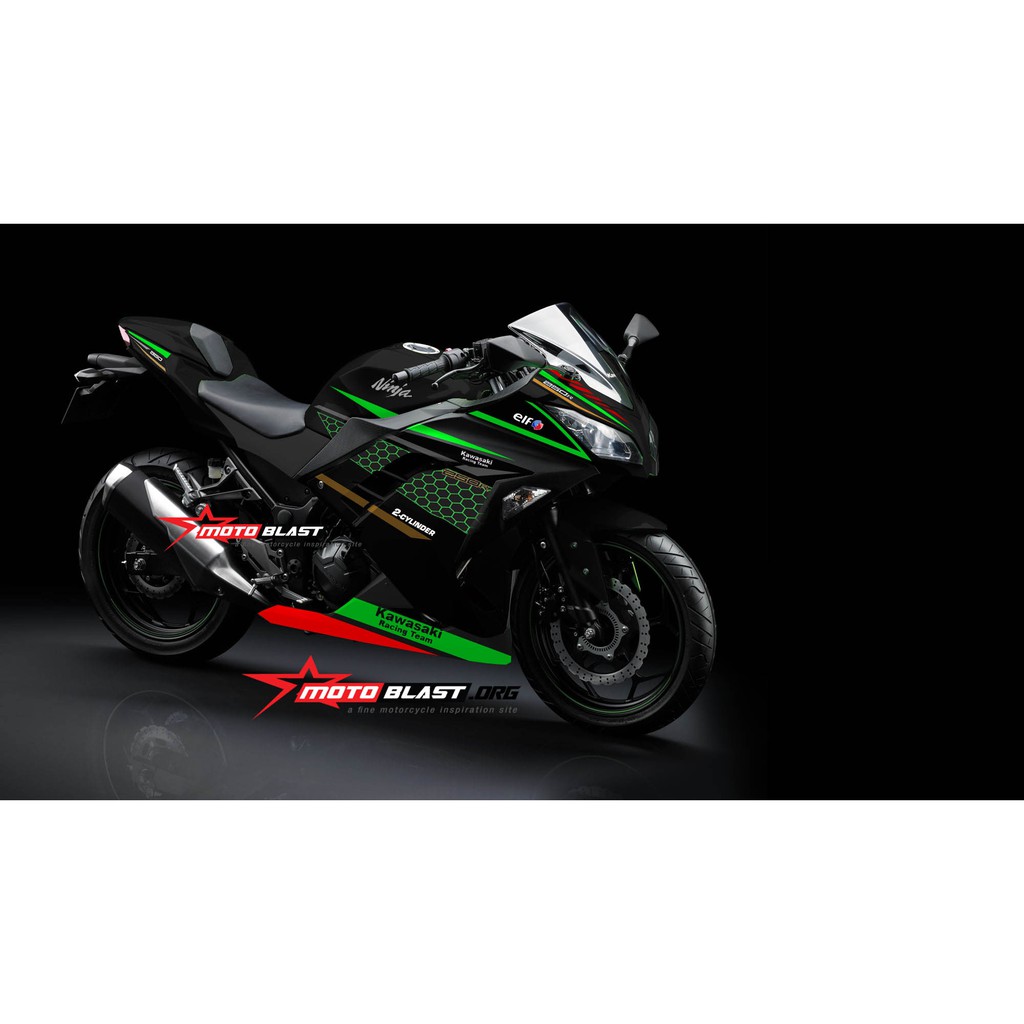 Decal Stiker Motoblast - Ninja 250R Fi KRT Fullbody