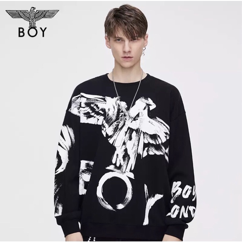 BOY19 SWEATER HOODIE BOY LONDON WINGS IMPORT PRIA WANITA ASIA EROPA KOREA