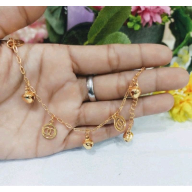 Gelang xuping branded Rantai wanita dewasa/remaja Lapis Emas Gold top RANDOM termurah model mewah-2