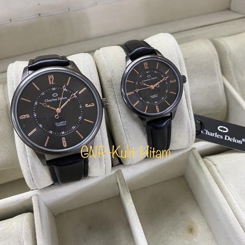 JAM TANGAN COUPLE CHARLES DELON ORIGINAL TAHAN AIR SUDAH SEPASANG