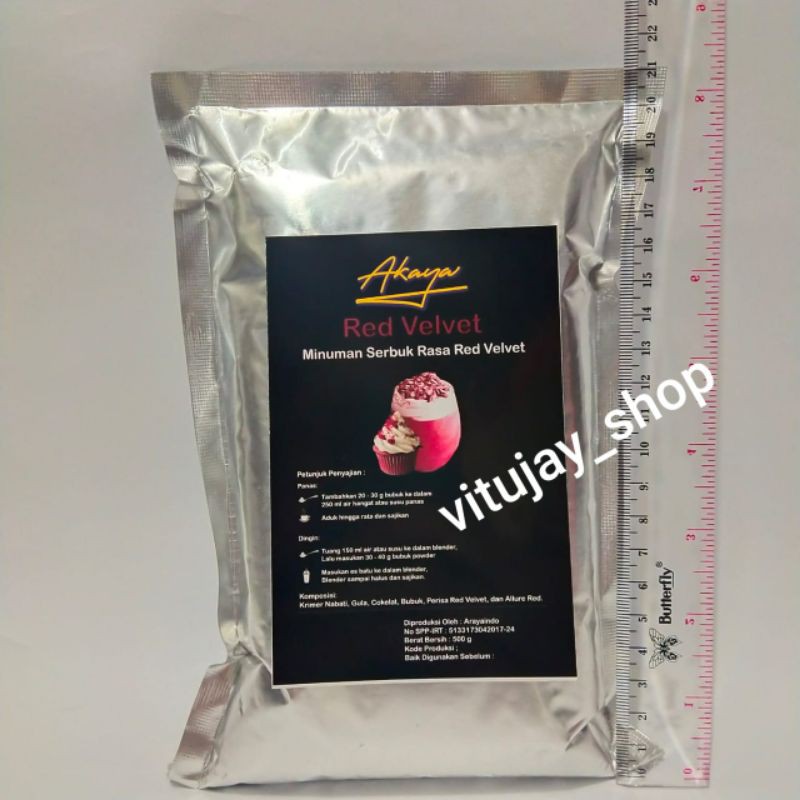 

red velvet akaya 500 gram bubuk minuman