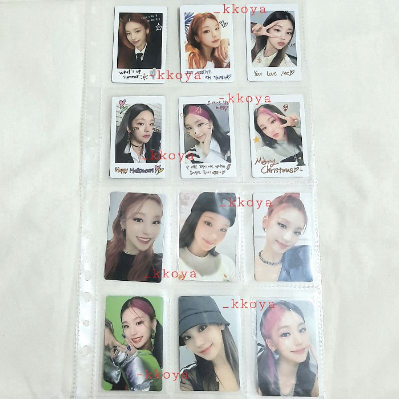 [ set july - dec ] itzy yeji no bad days 6 month photocard + polaroid